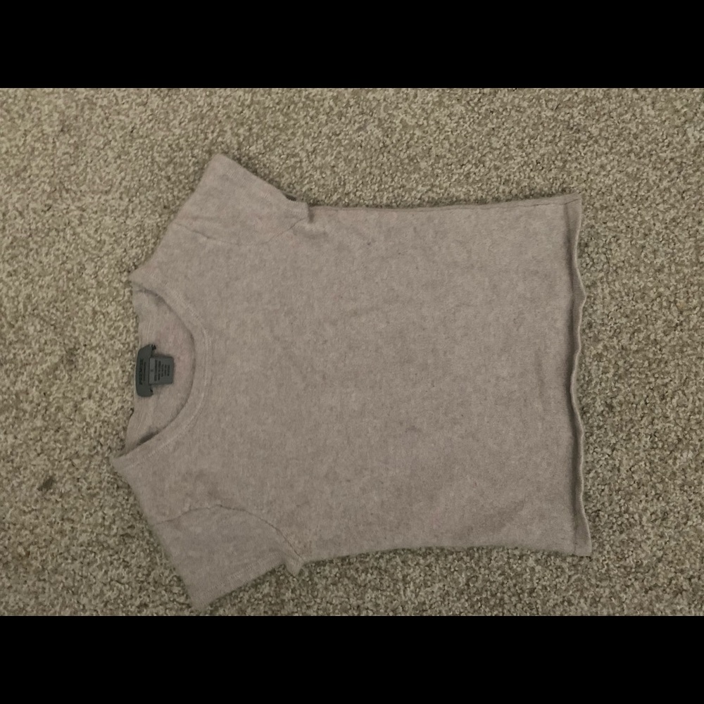 Cashmere Sweater Crop Top